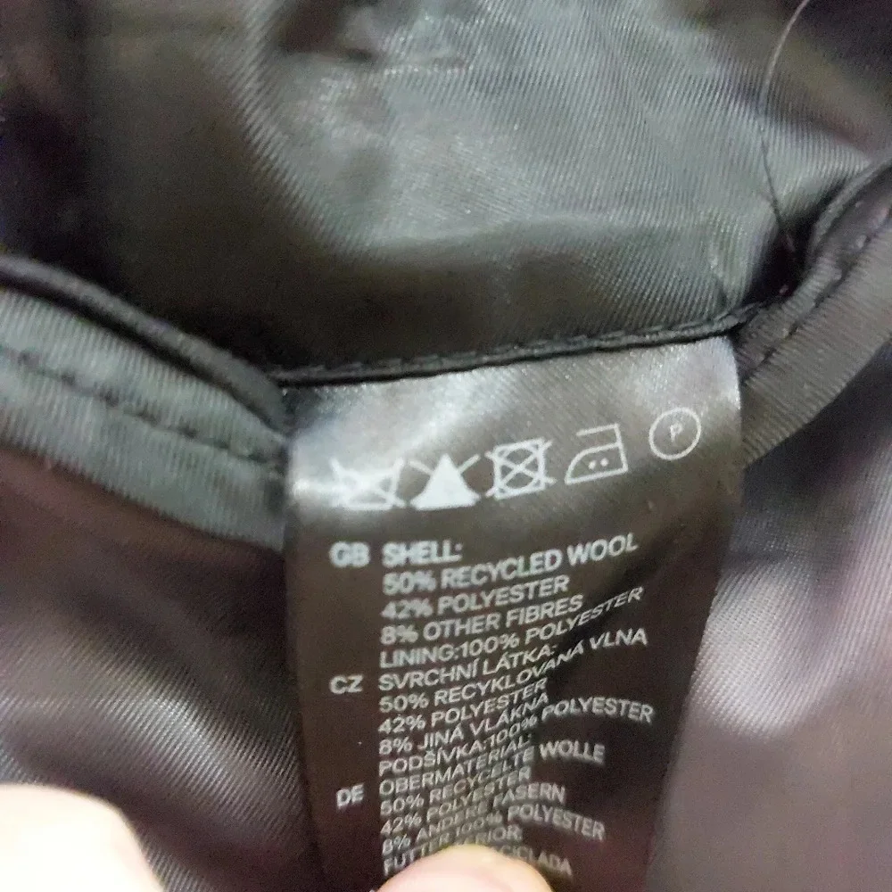 H&M men wool blend blazer size 36R - Picture 4 of 5